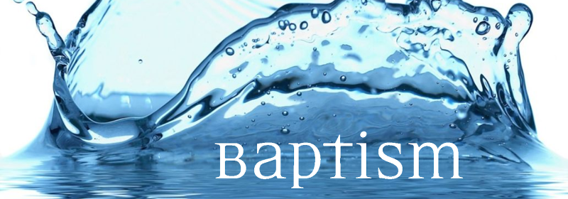 abstract water image with word Baptism