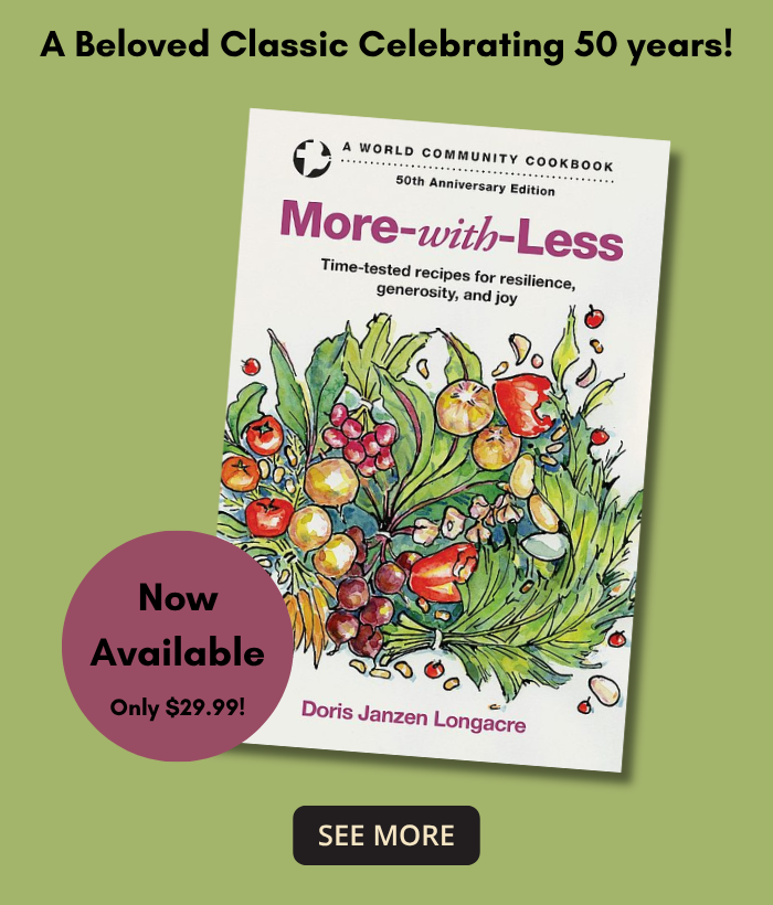 More with Less cookbook on sale