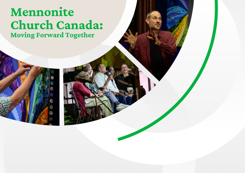 graphic of three photos, one of hands at display, one of a panel of white and black people and one of expressive actor