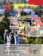 cover with urban scene and people